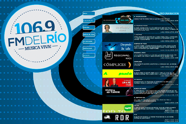 106.9 FM Del Río - Desarrollo Web y Sistema de Autogestión