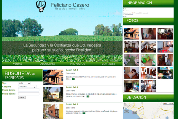 Inmobiliaria Feliciano Casero - Desarrollo Web y Sistema de Autogestión